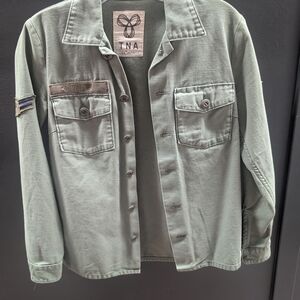 Aritzia Ladies's Olive Green Utility Jacket